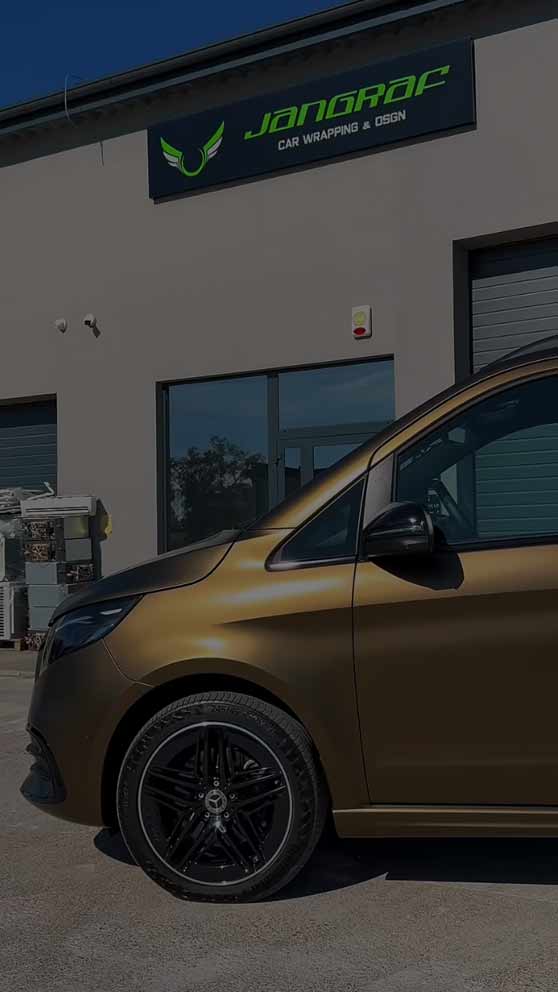 Mercedes V Klasa – oklejanie busa i personalizacja pojazdu | Jangraf Toruń